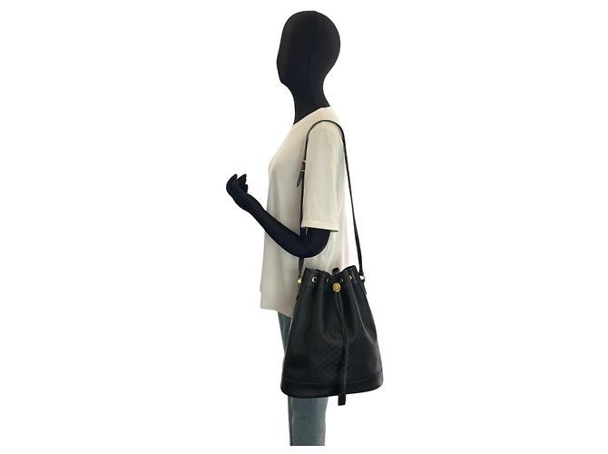 Sac à épaule Prada Micro GG Noir - vue 7