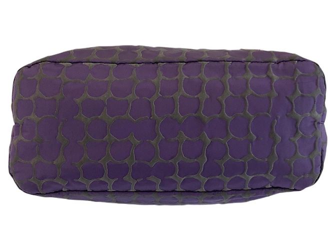 Tote Sac cabas Prada en nylon violet - vue 10