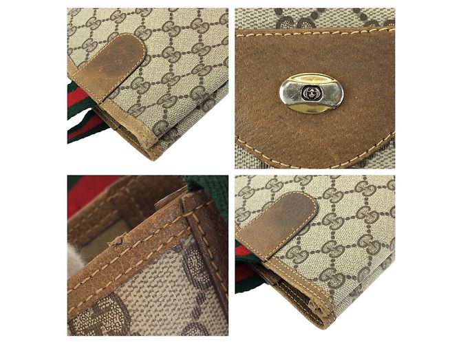 Borsa Tote Gucci GG Supreme Marrone Beige - vista 5