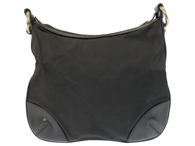 Borsa a tracolla Prada Tessuto Nero - vista 2