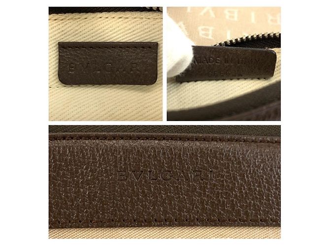 Bulgari Borsa a tracolla Bvlgari Logo Mania Marrone Beige - vista 3