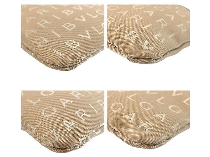Bulgari Borsa a tracolla Bvlgari Logo Mania Marrone Beige - vista 4