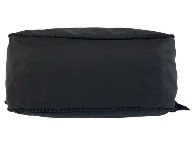 Sac à main Prada Tessuto Beads Logo Noir - vue 10