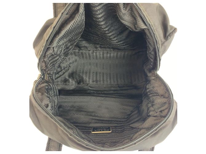 Sac à main Prada Tessuto Beads Logo Noir - vue 9