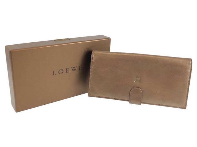 Cartera larga Loewe Bronce Metalizado Metálico - vista 10