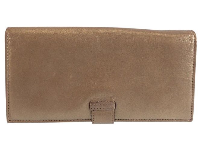 Cartera larga Loewe Bronce Metalizado Metálico - vista 2