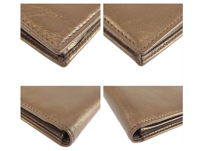 Cartera larga Loewe Bronce Metalizado Metálico - vista 3