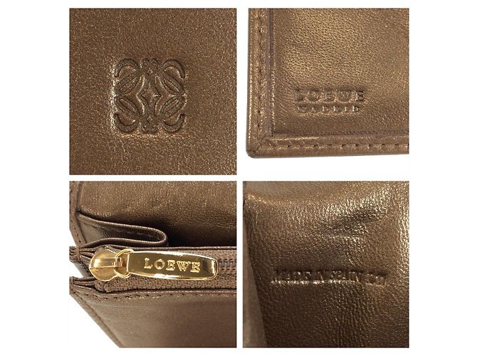 Cartera larga Loewe Bronce Metalizado Metálico - vista 5