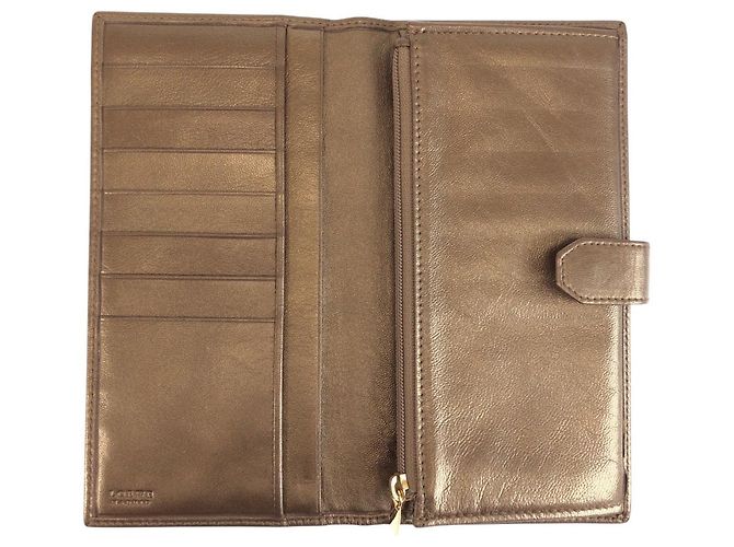 Cartera larga Loewe Bronce Metalizado Metálico - vista 6