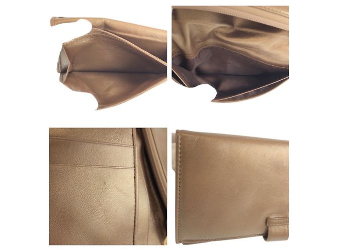 Cartera larga Loewe Bronce Metalizado Metálico - vista 8