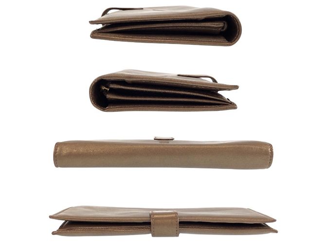 Cartera larga Loewe Bronce Metalizado Metálico - vista 9