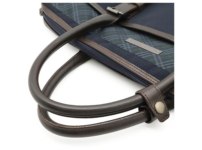 Cartella Burberry in nylon blu - vista 4