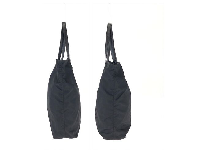 Saco Tote Prada Tessuto Saffiano Preto - vista 8