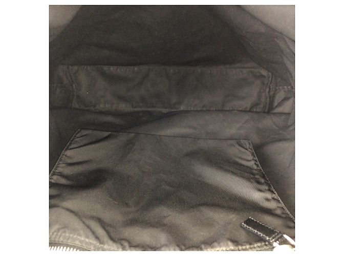 Saco Tote Prada Tessuto Saffiano Preto - vista 9