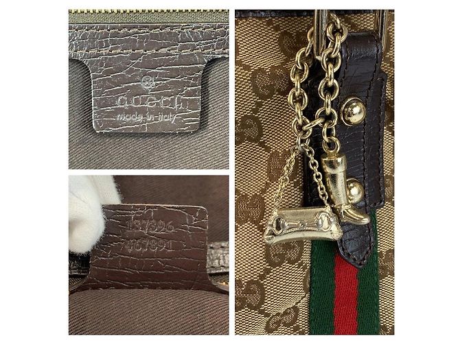 Borsa Tote Gucci GG Canvas Multicolore - vista 3