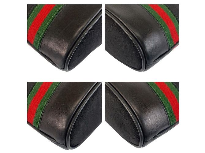 Bolsa de Ombro Gucci Micro GG Interlocking Preto - vista 4