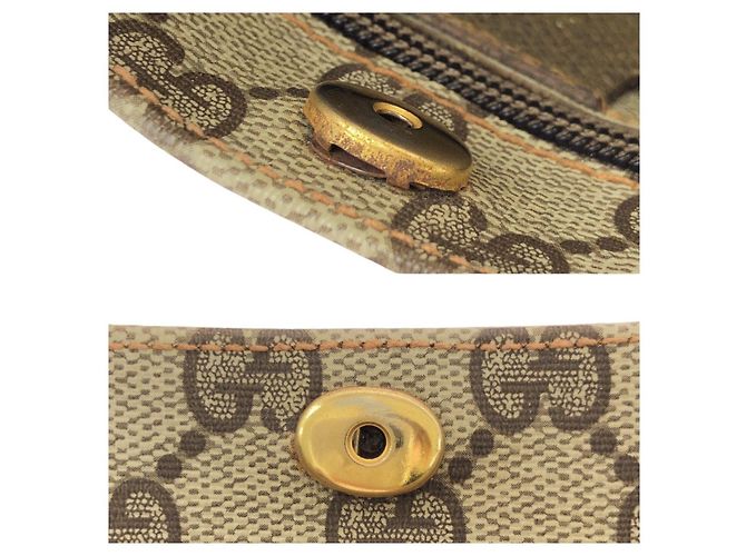 Gucci Tote Bag Braun Beige Stoff - Ansicht 6