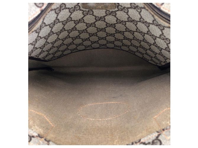 Gucci Tote Bag Braun Beige Stoff - Ansicht 9