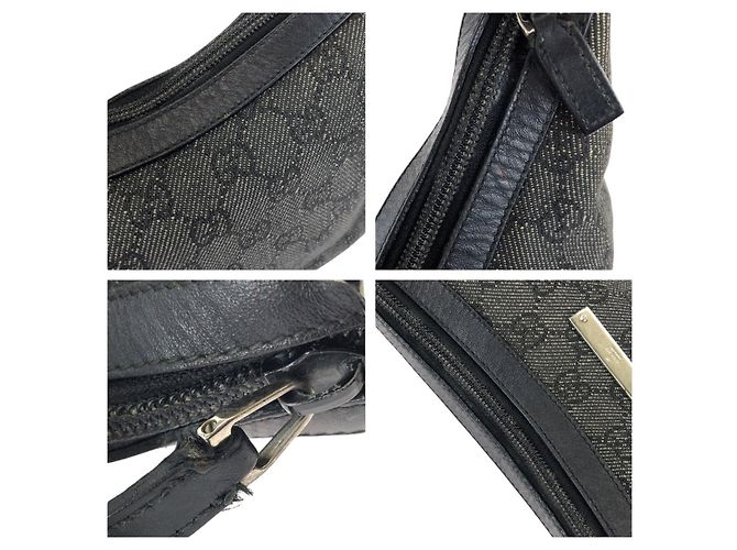 Gucci GG Canvas Schultertasche Schwarz - Ansicht 6