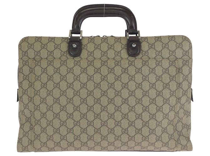 Valigetta Gucci Marrone Beige in Tela - vista 2