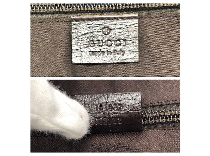 Valigetta Gucci Marrone Beige in Tela - vista 4