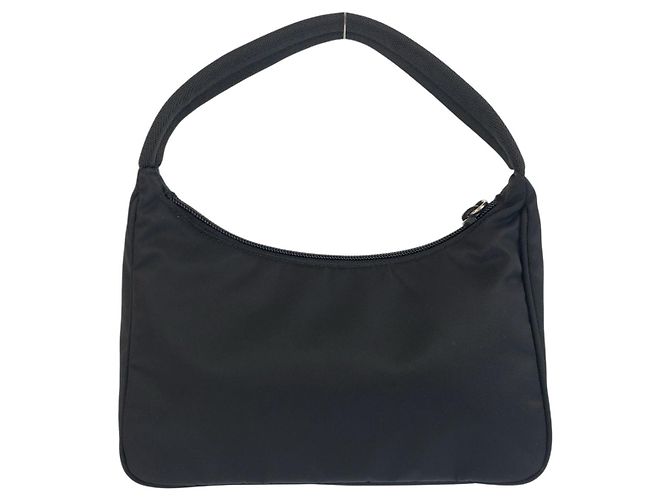 Pochette Prada Tessuto avec logo triangle Noir - vue 2