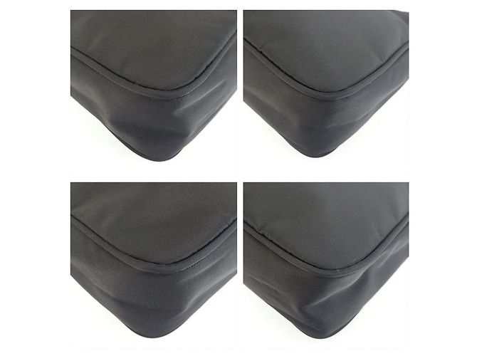 Pochette Prada Tessuto avec logo triangle Noir - vue 4