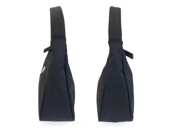 Pochette Prada Tessuto avec logo triangle Noir - vue 6
