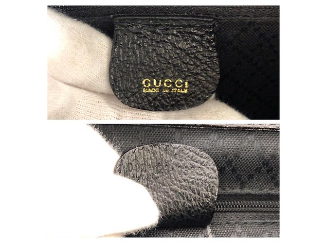 Borsa Tote Gucci Bamboo 2 vie Nero - vista 4