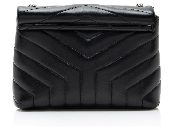 Autre Marque Borsa a tracolla Small LouLou in pelle di vitello matelassé con monogramma Saint Laurent Nero - vista 3