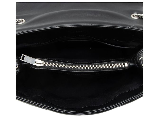 Autre Marque Borsa a tracolla Small LouLou in pelle di vitello matelassé con monogramma Saint Laurent Nero - vista 7