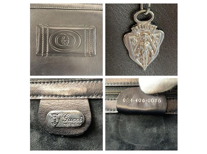 Borsa a pochette Gucci Interlocking Nero - vista 4