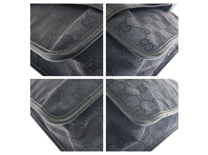 Borsa Tote Gucci Nera in Tela Nero - vista 3