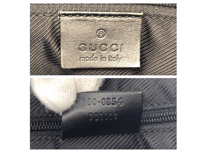 Borsa Tote Gucci Nera in Tela Nero - vista 4