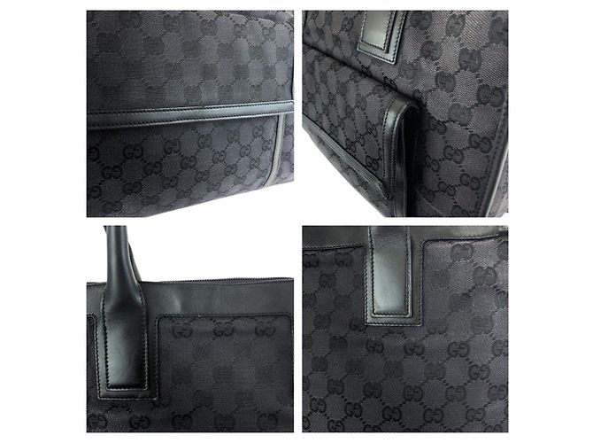 Borsa Tote Gucci Nera in Tela Nero - vista 5