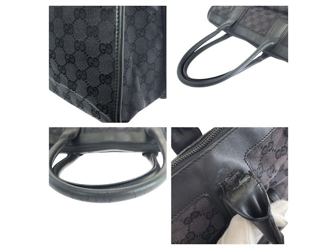 Borsa Tote Gucci Nera in Tela Nero - vista 6