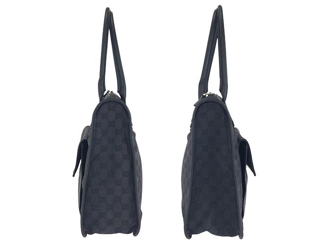 Borsa Tote Gucci Nera in Tela Nero - vista 8