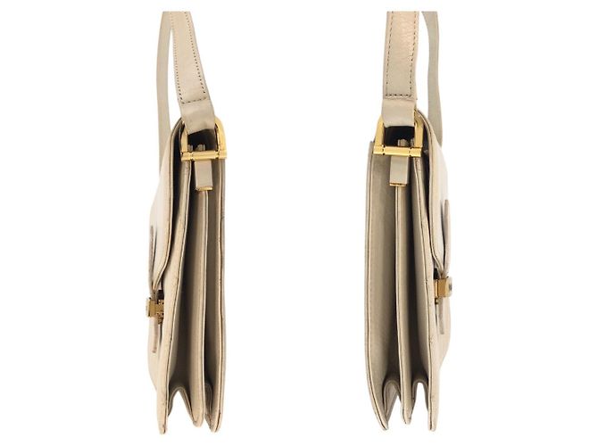 Autre Marque Borsa a tracolla matelassé Yves Saint Laurent Bianco - vista 8
