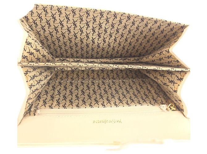 Autre Marque Borsa a tracolla matelassé Yves Saint Laurent Bianco - vista 9