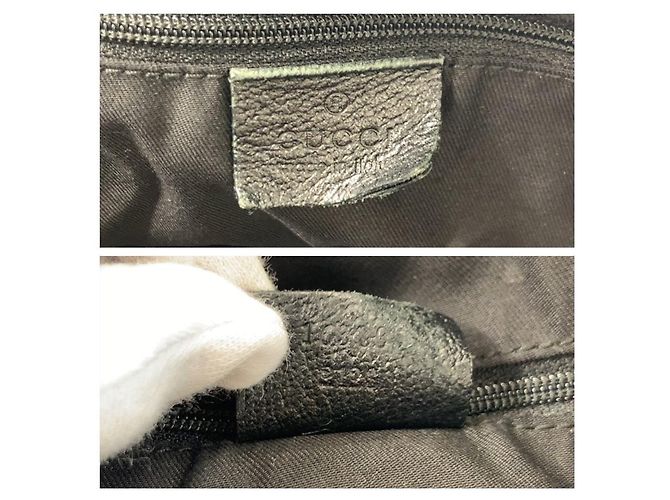 Borsa tote Gucci GG Canvas nera Nero - vista 3