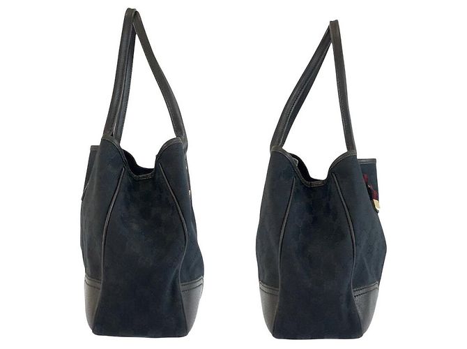 Borsa tote Gucci GG Canvas nera Nero - vista 6