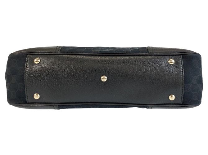 Borsa tote Gucci GG Canvas nera Nero - vista 9