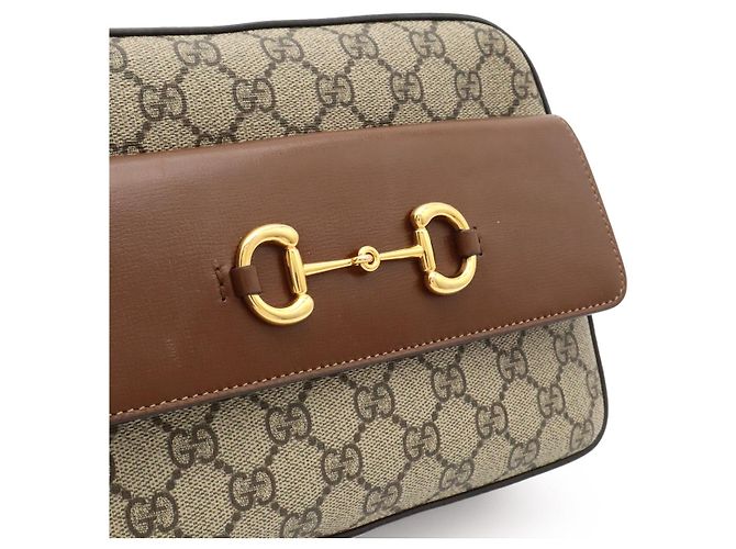 Borsa a tracolla piccola Gucci Horsebit 1955 Multicolore - vista 8