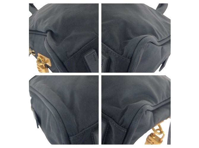 Prada Tessuto Triangle Logo Tote Schwarz - Ansicht 3