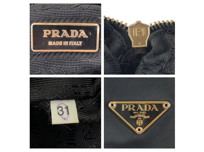 Prada Tessuto Triangle Logo Tote Schwarz - Ansicht 4