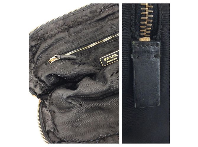 Prada Tessuto Triangle Logo Tote Schwarz - Ansicht 5