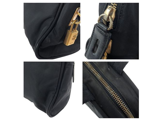 Prada Tessuto Triangle Logo Tote Schwarz - Ansicht 6
