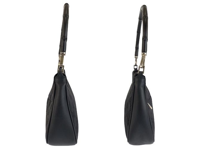 Gucci Bamboo Schultertasche Schwarz - Ansicht 6