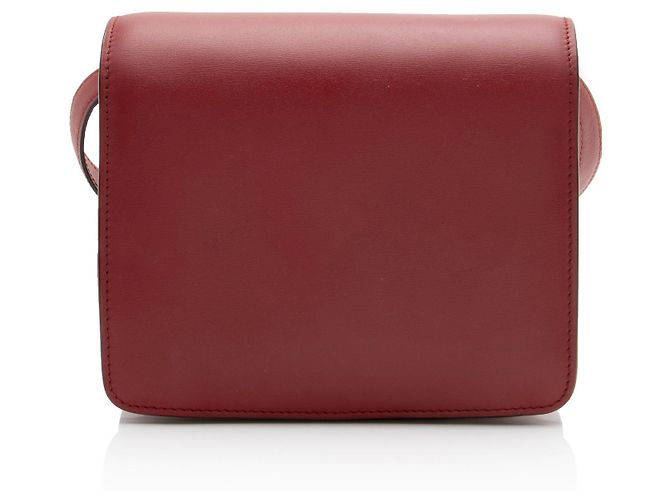 Céline Borsa Celine Classic Small Box in pelle di vitello Rosso - vista 3