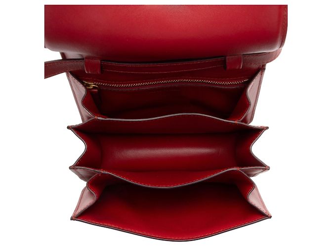 Céline Borsa Celine Classic Small Box in pelle di vitello Rosso - vista 7